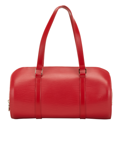Louis Vuitton Soufflot Handbag, &pound;550, Handbags, Red, Leather, Front view